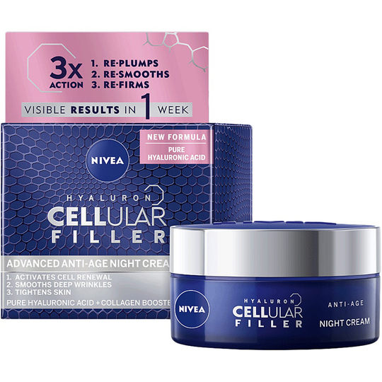 Hyaluron Cellular Filler + Firming Night Cream, 50 ml Nivea Yövoiteet