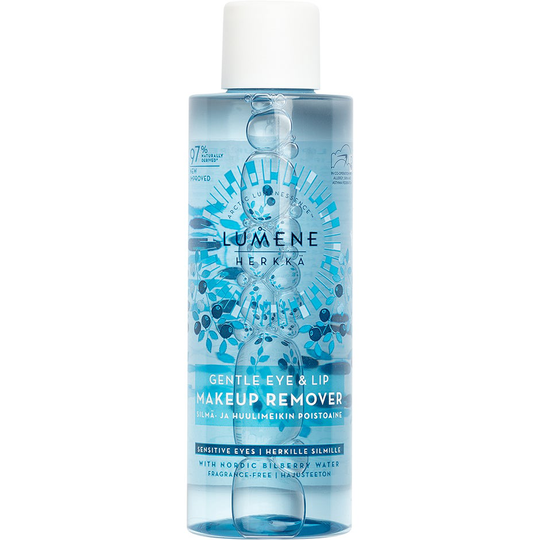 HERKKÄ Gentle Eye & Lip Makeup Remover, Lumene Meikinpoistoaine