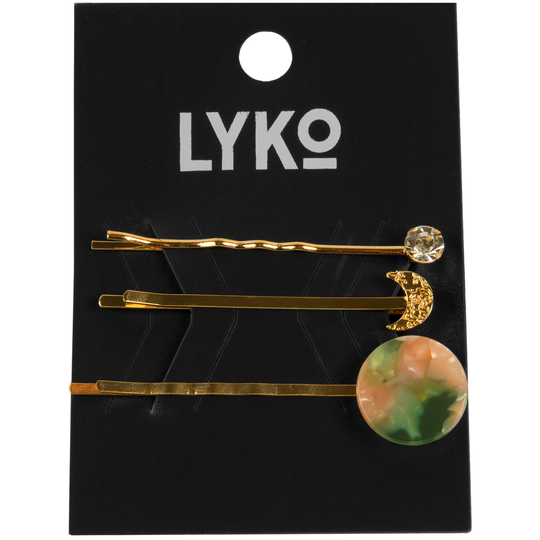 LYKO Hairpins Pink 3-pack