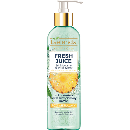 Bielenda FRESH JUICE brightening micellar gel with bioactive citr