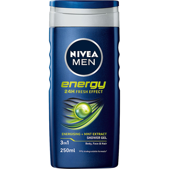 MEN Shower Gel, 250 ml Nivea Kylpy & Suihku
