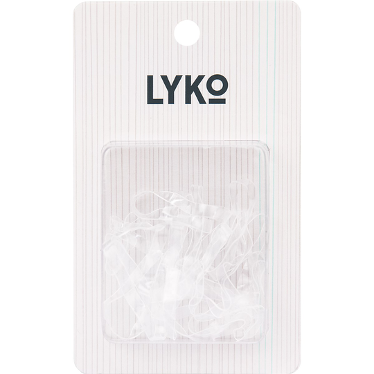 LYKO Hair Band Transparent 20-Pack