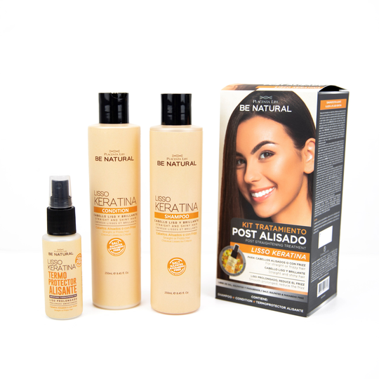 Be natural Lisso Keratina Kit Pos Alisado 550 ml