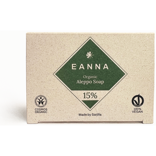Eanna Luomu Aleppo-saippua 15% laakeriöljy