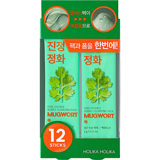 Pure Essence Mugwort Bubble Cleansing Pack, Holika Holika Kasvonaamiot