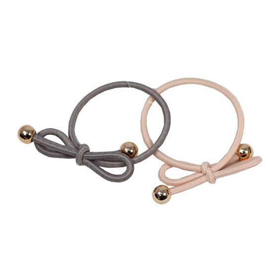 LYKO 2 Pack Hiuslenkki rusetilla Pink