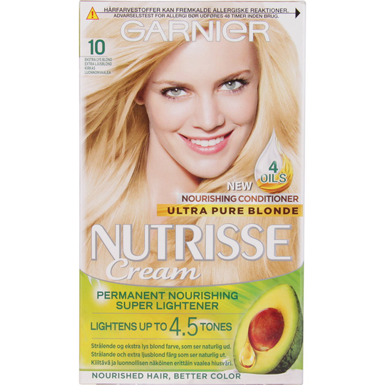 Garnier Nutrisse Cream 10 Camomille Extra Light Blonde, Garnier Hiusvärit