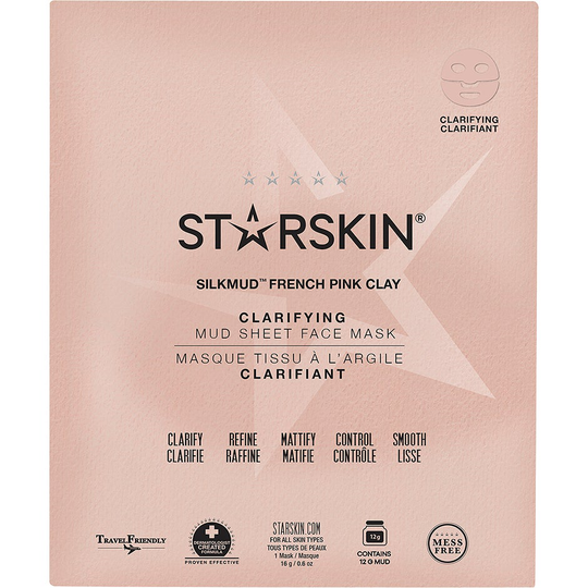 Silkmud Pink Clay, 16 g Starskin Kasvonaamiot