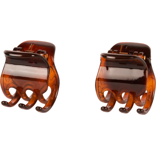 LYKO Hair Clip Antislip 2 Pack Brown