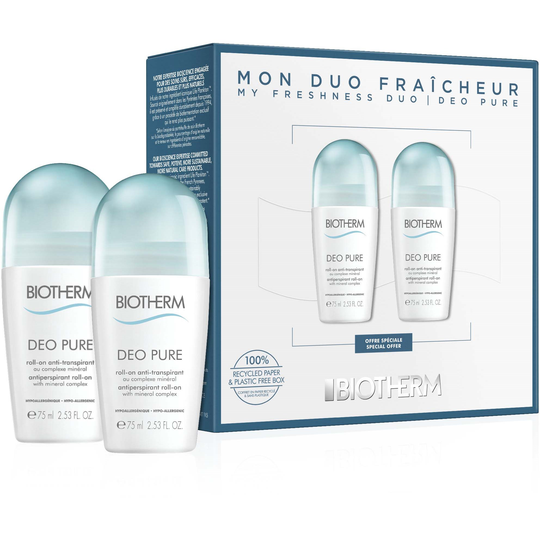 Biotherm Deo Pure Roll-On 75ml Duo Set