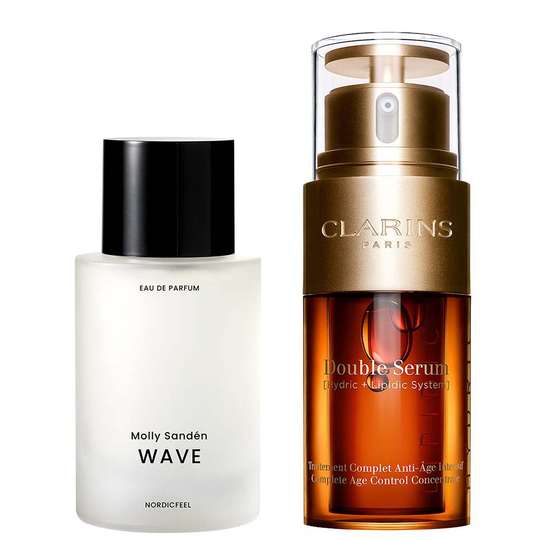 Wave & Clarins Double Serum Set, Molly Sandén by Nordicfeel Naisten hajuvedet