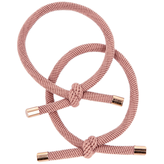 LYKO 2 pack hiuslenkki solmukoristeella Pink