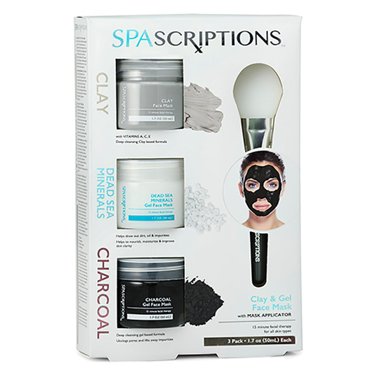 Dead Sea, Charcoal & Clay Masks, 150 ml Spascriptions Kasvonaamiot