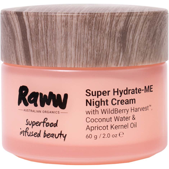 Super Hydrate-ME Night Cream, 60 g RAWW Yövoiteet
