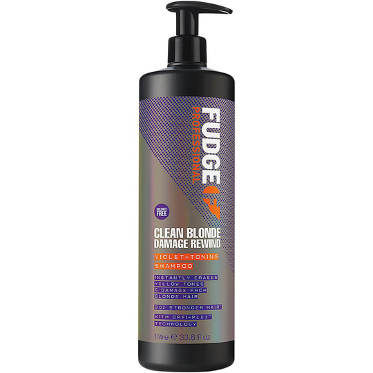 Fudge Clean Blonde Damage Rewind Violet-Toning Shampoo, 1000 ml Fudge Erikoistuotteet hiuksille