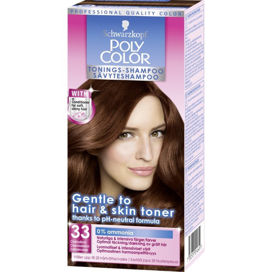 Schwarzkopf Poly Color Toning Shampoo 33 Chokladbrun