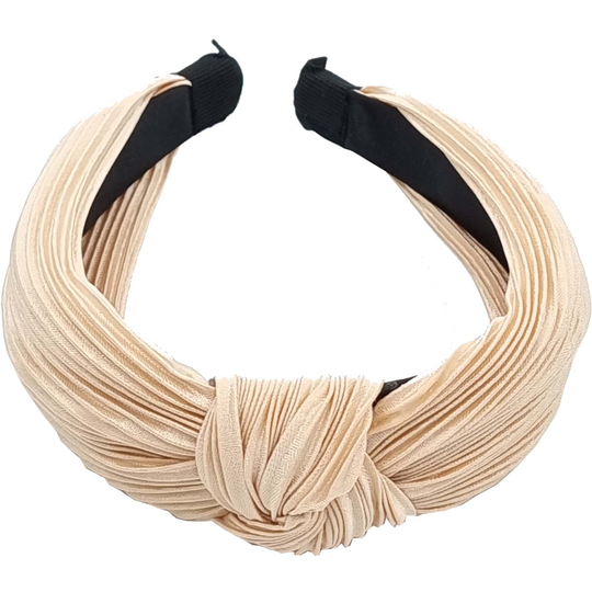 LYKO Pliseerattu solmupanta Beige